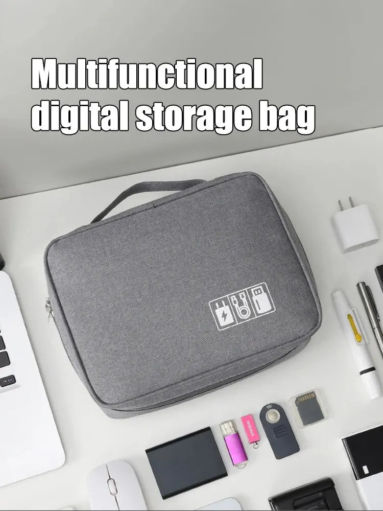 Ordvik Kabel-Organizer – Tech-Tasche, doppellagig