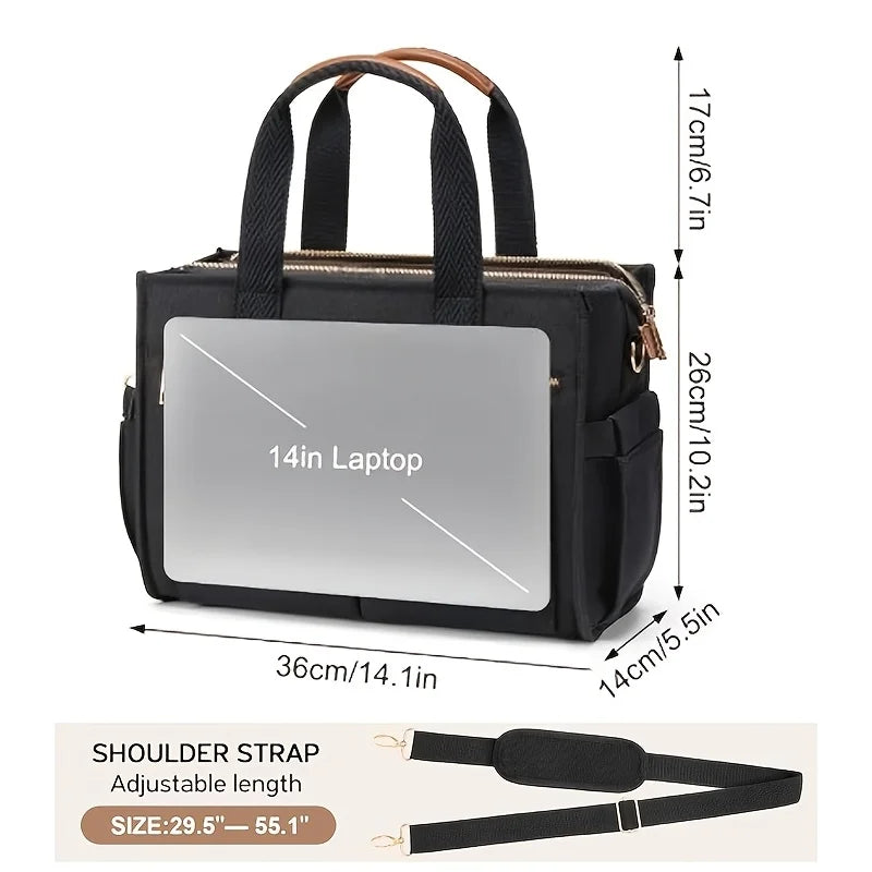Ordvik Organizer-Tasche – 15 Fächer & gepolstertes Laptopfach (bis 14 Zoll)